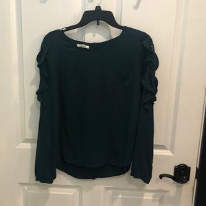 Deep green maurices blouse